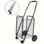 Xmund 40L Foldable Shopping Cart Grocery Hand Truck Small Cart Hand Trolley Bearing Wheels Silent Wheels Supermarket Hand Truck Moving...