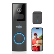 Hiseeu DB2 : WiFi κουδούνι πόρτας με κάμερα, νυχτερινή όραση και έξυπνη ανίχνευση κίνησης