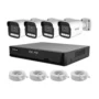 SriHome NVS005 4CH PoE Security Camera System 3MP HD Outdoor IP66 Weatherproof Two Way Audio Spotlight Full Color Night Vision...