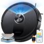 Proscenic Q10 Robot Vacuum and Mop Combo 8000Pa Strong Suction 360 LiDAR Navigation 200 Min Runtime Smart App Voice Remote...