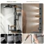 HIGOLD Shower Set with Pressurized Spray Gun – All-Copper Waterway, Digital Display, SPA Massage Back Jets, and Home Bathroom Showerhead