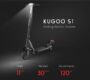 KUGOO S1 Folding Electric Scooter 350W Motor LCD Display Screen 3 Speed Modes Max 30km/h