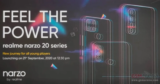 Η Realme επιβεβαίωσε ότι η νέα σειρά κινητών της, τα Narzo 20, 20A και 20 Pro, θα παρουσιαστούν στις 21/09 στην Ινδία