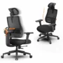 NEWTRAL MAGICH003 Ergonomic Chair, Auto-Following Backrest, Adaptive Lower Back Support, Adjustable Headrest Seat Depth, 3D Armrest Recliner, 3 Positions to...
