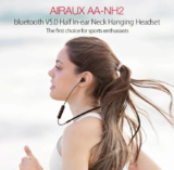 AIRAUX AA-NH2: Νέα μαγνητικά Neckbands με BT5.0 και Dual Dynamic Drivers στα 8.8€!