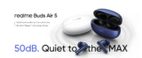 [#Ιστορικό_Χαμηλό] Realme Buds Air 5 – Εκπληκτικά TWS ακουστικά με ANC, BT5.3 και αυτονομία έως 38 ώρες (!!) στα 29.8€!!!