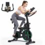 FORMILL DC002A Indoor Cycling Exercise Bike, 6KG Flywheel, Bluetooth App Compatible with Zwift, Kinomap & FitShow, Belt Drive, LCD Monitor,...