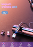 Μαγνητικό καλώδιο φόρτισης Twitch με υποδοχείς Micro USB/USB Type-C/Lighting με 0,8€